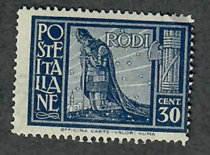 Italy Rhodes 19 Crusader Praying MNH single