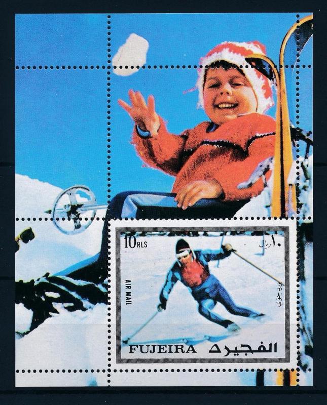 [43018] Fujeira 1972 Olympic games Innsbruck Skiing MNH Sheet