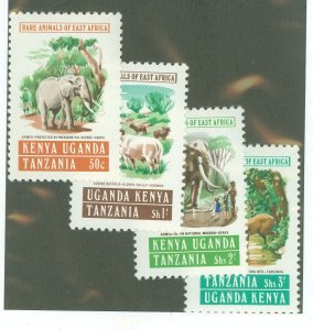 Kenya Uganda Tanganyika/Tanzania #312-15 Mint (NH) Single (Complete Set)