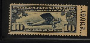 C10 MNH Right 19005 plate number single