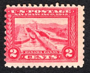 US 1915 2¢  Panama Canal Pan Pacific Expo 10 perf Stamp #402 MNH CV $160