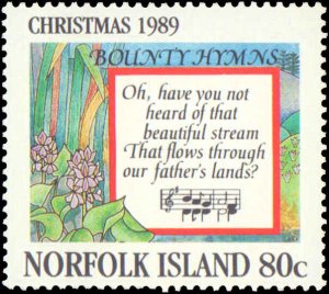 Norfolk Island #462-465, Complete Set(4), 1989, Music, Never Hinged