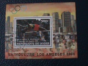 NIGER- 1984-OLYMPIC GAMES LOS ANGELES'84 -CTO S/S VF WE SHIP TO WORLDWIDE
