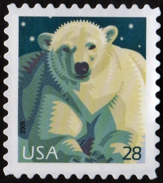 SC#4387 28¢ Polar Bear Single (2009) SA