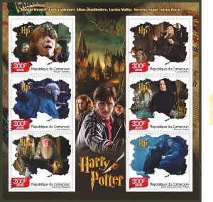 Stamps. Cinema. Harry Potter 2019 year 1+1 sheets perforated