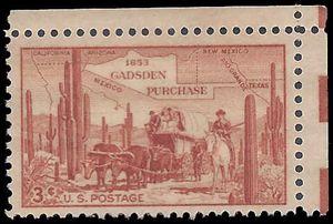 #1028 3c Gadsden Purchase Centenary 1953 Mint NH