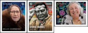 Canada 2023 MNH Stamps Scott 3384-3386 First Nations Leaders Indians