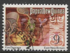 Papua New Guinea - Scott 375 - Cultural Scenes -1973 - VFU - Single 9c Stamp