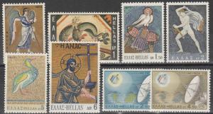 Greece #966-71, 983-4   MNH CV $4.25  (A7537)