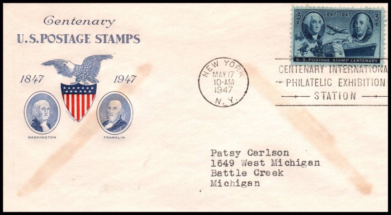 US 947 Postage Stamp Grimsland Typed FDC