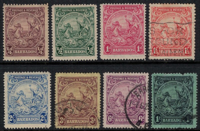 Barbados #165-8,70-1,4-5*/u  CV $13.60  (#175 minor defect)