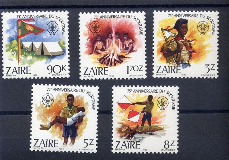 1982 Scouts Zaire 75th anniversary 