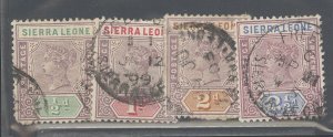 Sierra Leone #34-5/37-8 Used Multiple