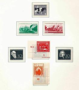 East Germany 1958/59 MNH+Sheet (Appx 100 Items) (St 344