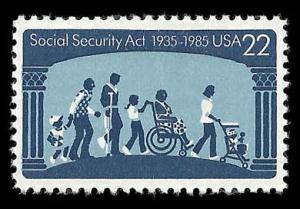 # 2153 MINT NEVER HINGED SOCIAL SECURITY ACT XF+