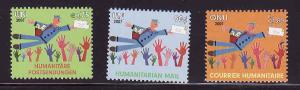 United Nations-Humanitarian Mail issue-USA,Geneva,Vienna-NH-2007