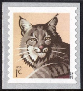 U.S.#4672 Bobcat 1c (2012) Coil Single, MNH.