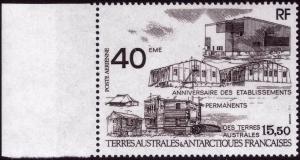 French Southern Antarctic Territories 1989 15f.50 Air, 40th Anniv of Bases MNH