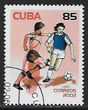 Cuba # 4219 - World Cup Soccer - Japan - unused / CTO....{Z30}