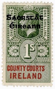 (I.B) George V Revenue : County Courts Ireland 1/- (Free State OP)