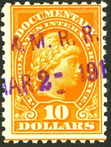 U.S. #R221 USED VIOLET CANCEL