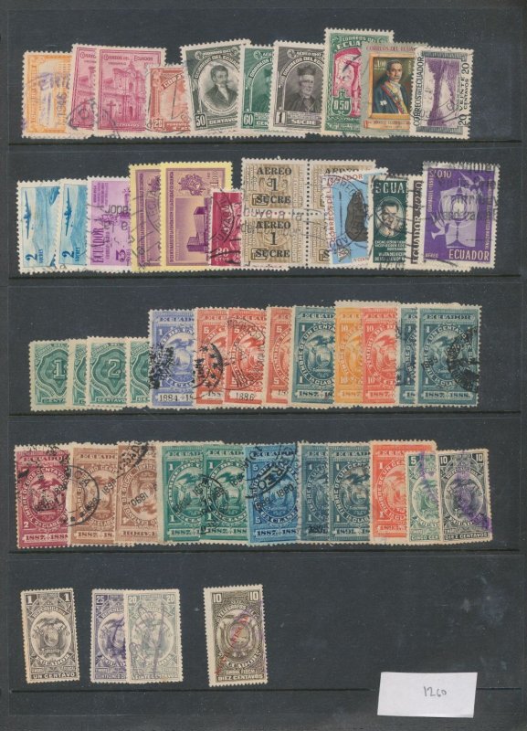 Ecuador Old/Mid M&U Collection (Apx 400 Items) ZK1920