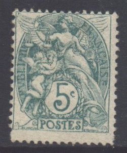 France Scott 113 - SG295, 1900 Type Blanc 5c MH*