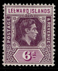 LEEWARD ISLANDS GVI SG109ab, 6d BROKEN E, VLH MINT. Cat £600.