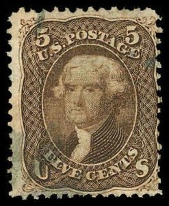 U.S. 1867 GRILLED ISSUES 95  Used (ID # 73507)