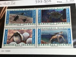 Marshall Islands Scott #377-80A Mint Never Hinged