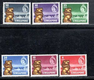 SINGAPORE SC# 43-48   FVF/MNH