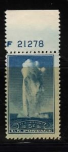 744 MNH plate number single TF21278