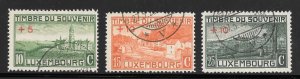 Luxembourg Scott B1-B3 UNH - 1921 1st Semi-Postal Set - SCV $7.00