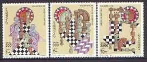 Somalia 1998 Chess Set Perf.(3) MNH VF  Michel # 710-712 