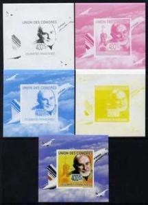 Comoro Islands 2009 French Celebrities individual deluxe ...