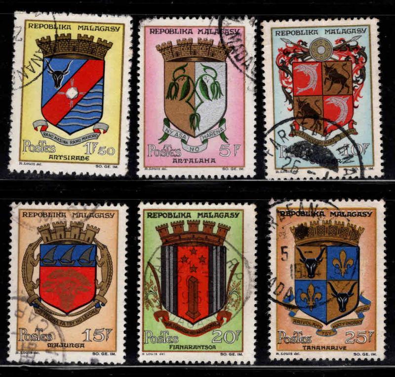 Madagascar Malagasy Scott 347-352 Used short set   6/7