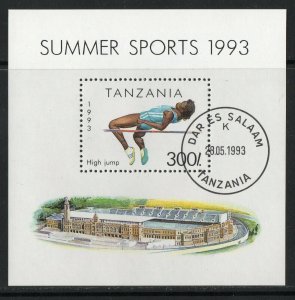 Thematic stamps TANZANIA 1993 SPORTS MS 1515 used