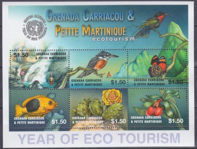 2002 Grenada Grenadines 3780-3785KL Birds / Tourism 9,00 €