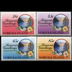 NORFOLK IS. 1991 - Scott# 510-3 Christmas Set of 4 NH