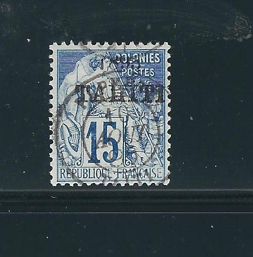 Tahiti 22 Y&T 24 Used VF 1893 SCV $50.00