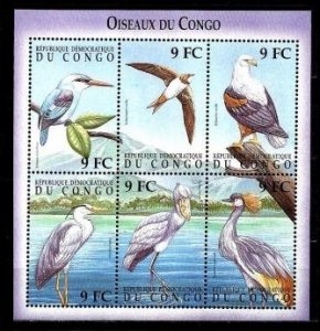 2000 Congo Kinshasa 1479-1484KL Birds 18,00 €