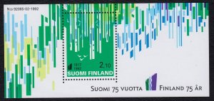 Finland 1992 Independence Anniversary Mint MNH Miniature Sheet