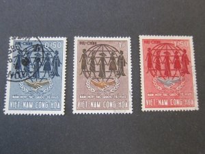 Vietnam 1965 Sc 258-60 set FU