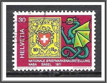 Switzerland #527 Stamps on Stamps Used