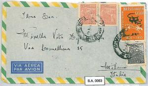 POSTAL HISTORY : BRAZIL - AIRMAIL COVER to ITALY 1951