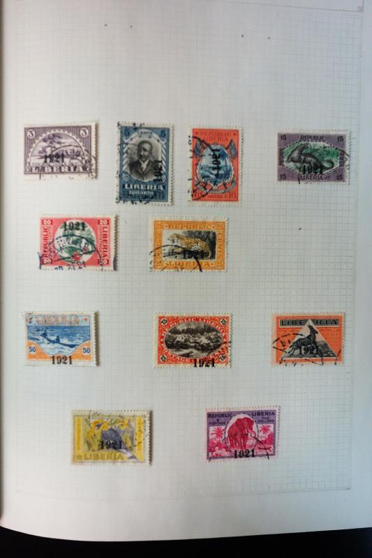 Liberia Lot 1800s to 1970s Popular Stamp Issue Collection