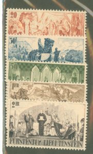 Liechtenstein #176-80  Single (Complete Set)