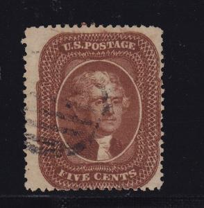 30A F-VF used neat light cancel with nice color cv $ 290 ! see pic !