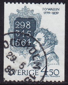 Sweden - 1979 - Scott #1294 - used - Poet Wallin