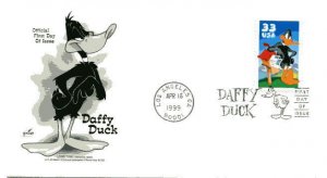 3306a Daffy Duck, ArtCraft, single,  FDC